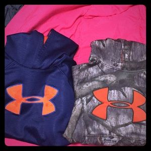 Boys size medium Under Armour Hoodies.